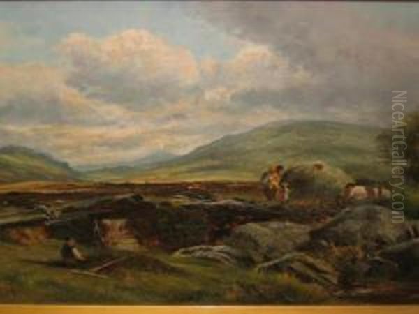 Ogwen Valley, North Wales Oil Painting by Alexander Jnr. Fraser