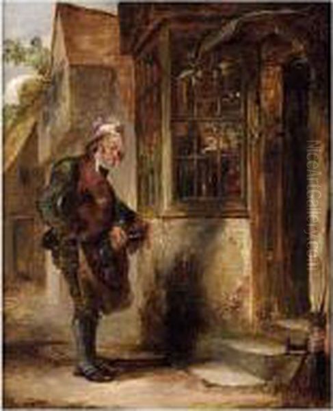 Searching For Coppers Oil Painting by Alexander Jnr. Fraser