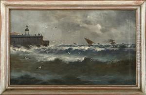 Seascape Oil Painting by Robert Winter Fraser