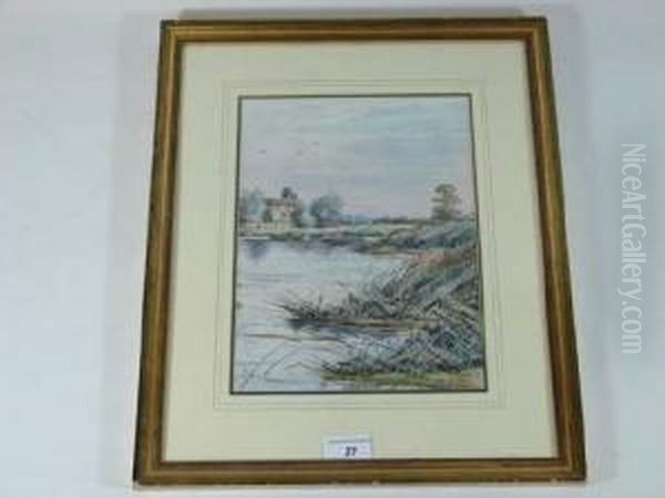 Watercolour And Gouache In The 
Isle Of Ely Initialled Lower Right Labelled Verso 11