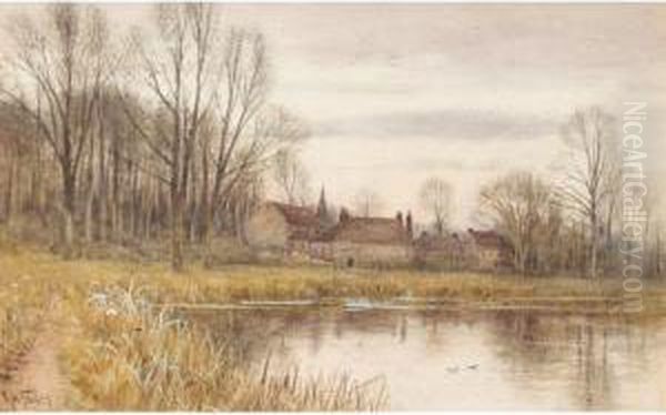 Thames Ditton Oil Painting by Robert Winter Fraser