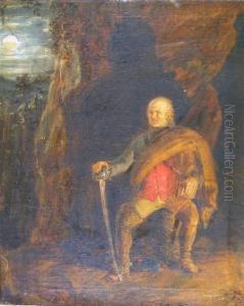 John Burley Of Balfour, From Walter Scott's The Tale Of Old Mortality Oil Painting by Alexander Snr Fraser