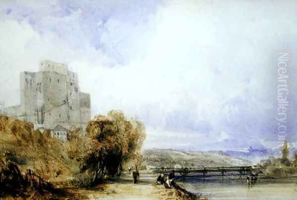 Chateau de Montboucher Oil Painting by William Callow