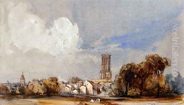 Aix, Bouche Du Rhone Oil Painting by William Callow