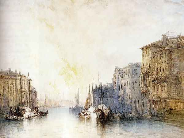 The Grand Canal, Venice Oil Painting by William Callow