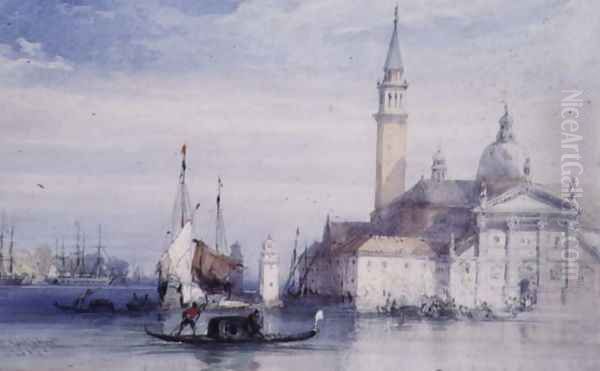 San Giorgio, Venice Oil Painting by William Callow