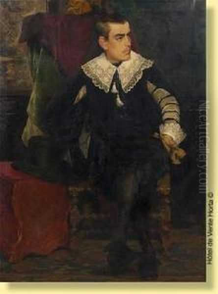 Portrait Presume D'henri, Frere De L'artiste Oil Painting by Leon Henri Marie Frederic