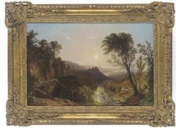 The Wye Valley Oil Painting by John F Tennant