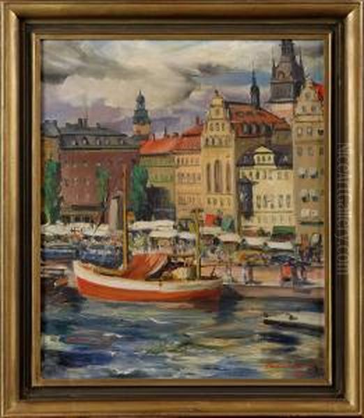 Figge Oil Painting by Carl Einar, Figge Fredriksson