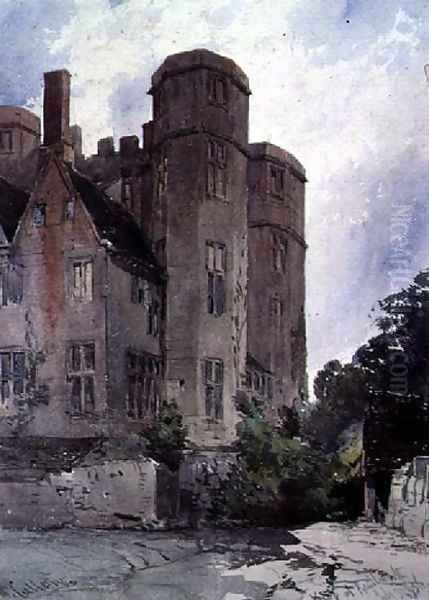 The Keep at Kenilworth Oil Painting by William Callow