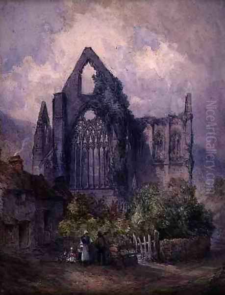 Tintern Abbey 1901 Oil Painting by William Callow