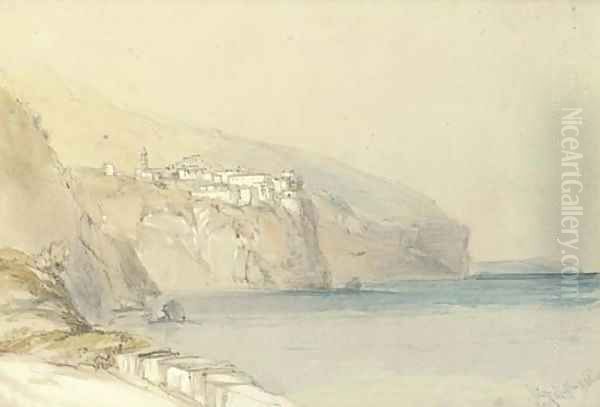 Vico, Bay of Naples, Italy Oil Painting by William Callow