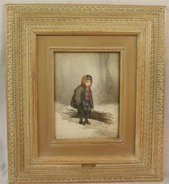 The Young Woodman Oil Painting by Edouard Frere