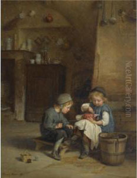 Le Petit Medecin Oil Painting by Edouard Frere