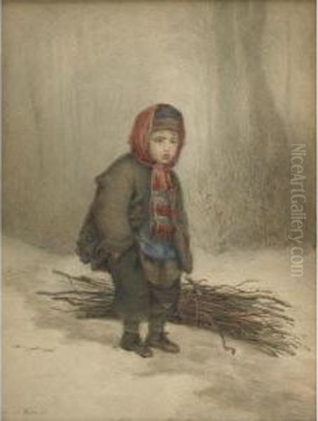 The Young Woodsman by Edouard Frere