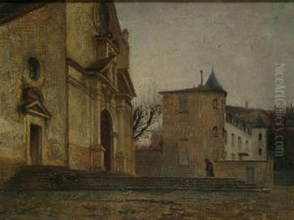 The Monastery Oil Painting by Edouard Frere