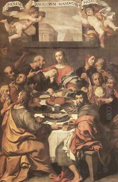 The Last Supper 1624-25 Oil Painting by Daniele Crespi