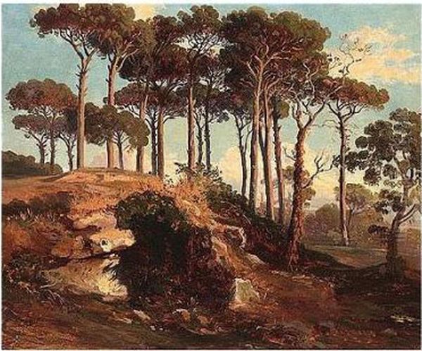 Pine Wood Near Nemi by Johann Jakob Frey