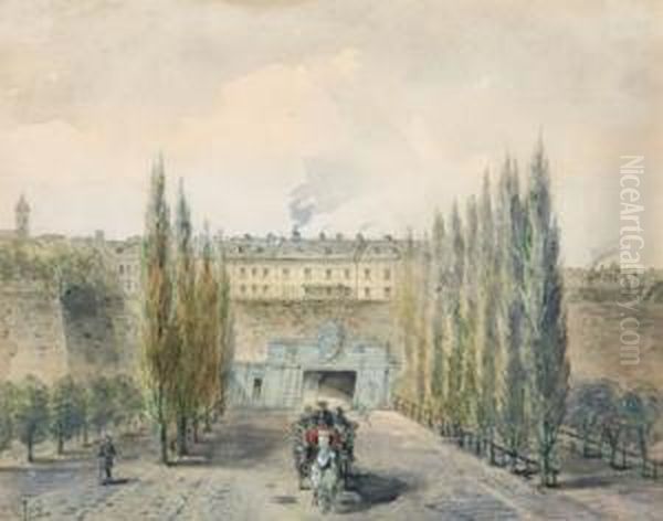 Wien Oil Painting by Johann Wilhelm Frey