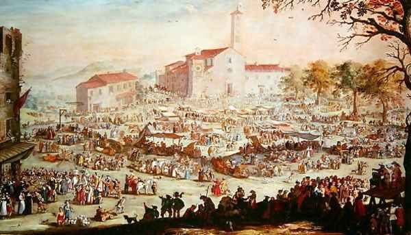 The Fair at Impruneta, 1638 Oil Painting by Jacques Callot