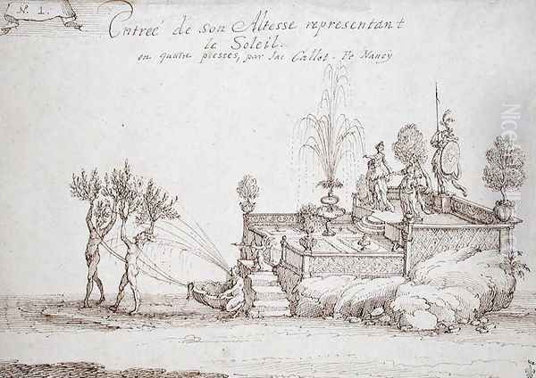 The Duke of Lorraine Representing the Sun Oil Painting by Jacques Callot