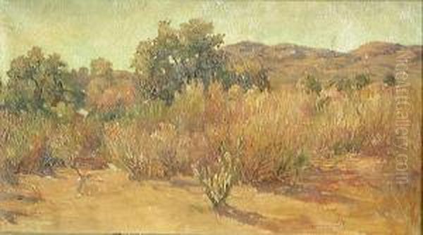 Late Afternoon In The Desert Oil Painting by Charles Arthur Fries