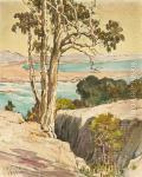 From Point Loma Oil Painting by Charles Arthur Fries