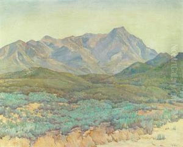 Forenoon Effect On Eagle's Peak (no. 614) Oil Painting by Charles Arthur Fries