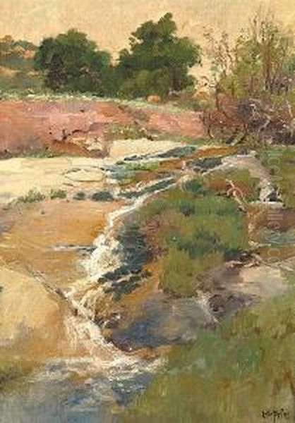 Rapids Near Conejo (no.69) Oil Painting by Charles Arthur Fries