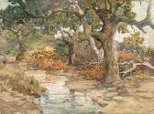 Water Source Oil Painting by Charles Arthur Fries