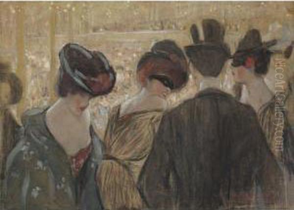 Bal-bullier, Paris Oil Painting by Frederick Carl Frieseke