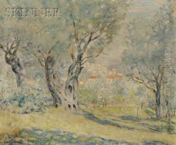 Olive Trees, Cagnes Oil Painting by Frederick Carl Frieseke