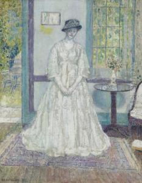 Summer Morning Oil Painting by Frederick Carl Frieseke