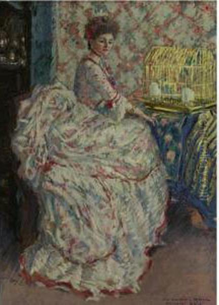 Margaret Dale Oil Painting by Frederick Carl Frieseke