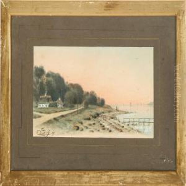 A Collection Of Landscapes And Coastal Landscapes Oil Painting by Hans Gabriel Friis