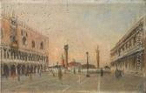 Piazzetta San Marco Oil Painting by Donato Frisia