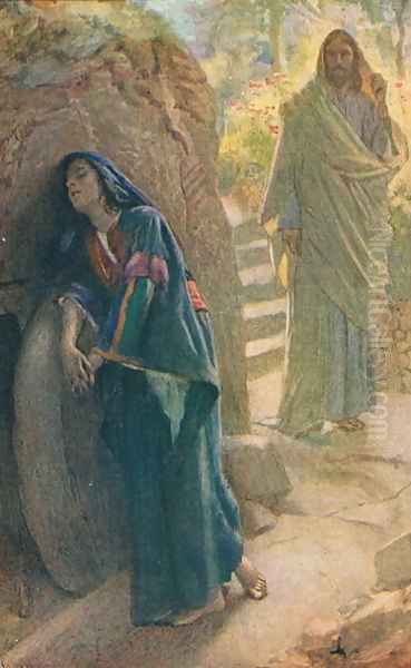 Mary Magdalene, 1927 Oil Painting by Harold Copping