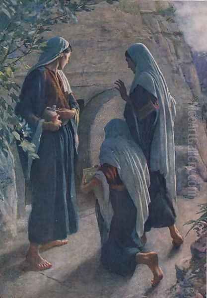 The Women at the Sepulchre, 1927 Oil Painting by Harold Copping