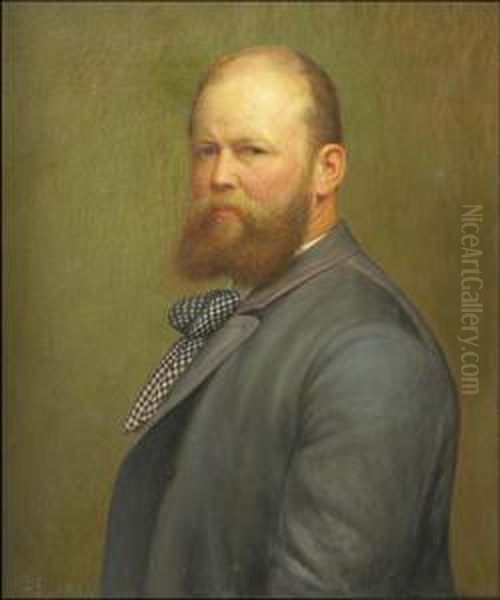 Autoportrait Oil Painting by Lorenz Frolich