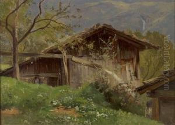 Muhle Bei Solothurn Oil Painting by Otto Frolicher