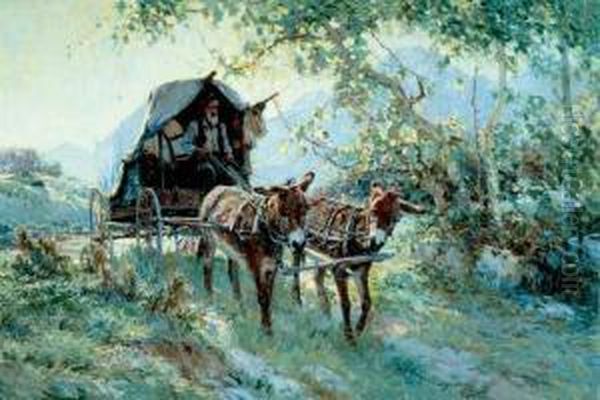 Up From The Arroyo Oil Painting by John Frost