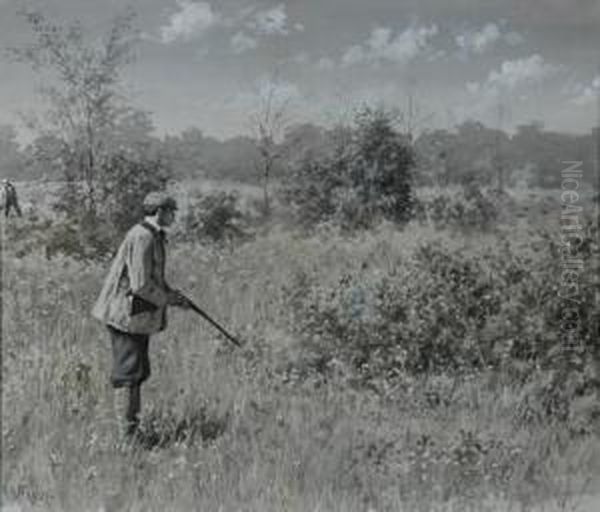 Shoot: Shoot: Man: Why Don't You Shoot? (illustration For Oil Painting by Arthur Burdett (Sr.) Frost