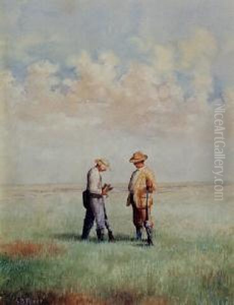 Out Shooting Oil Painting by Arthur Burdett (Sr.) Frost