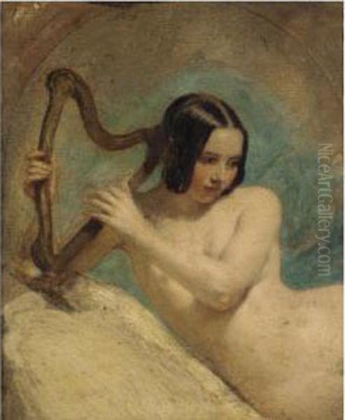 Terpsichore Oil Painting by William Edward Frost