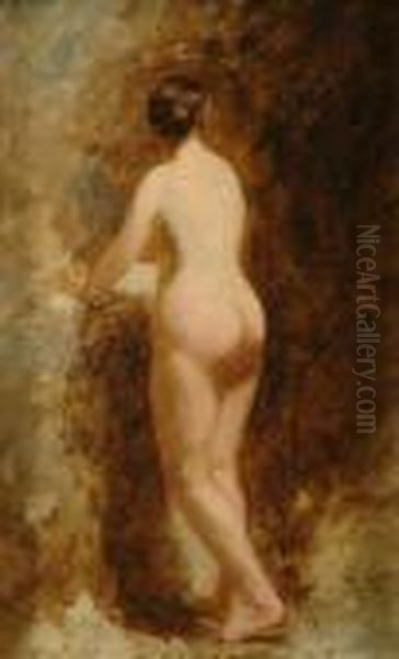 A Female Nude Oil Painting by William Edward Frost