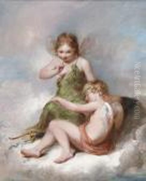 The Sleeping Cupid Oil Painting by William Edward Frost