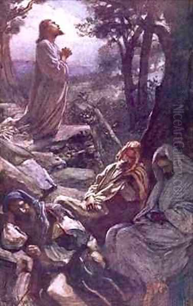 Gethsemane Oil Painting by Harold Copping