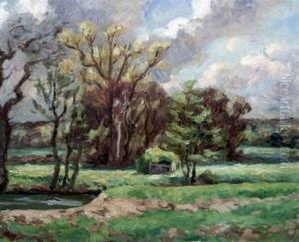 View From Rodwell House Oil Painting by Roger Eliot Fry