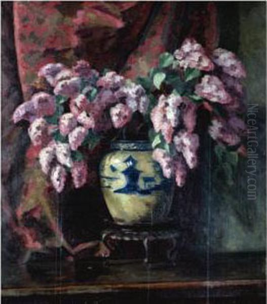 Lilacs Oil Painting by Roger Eliot Fry