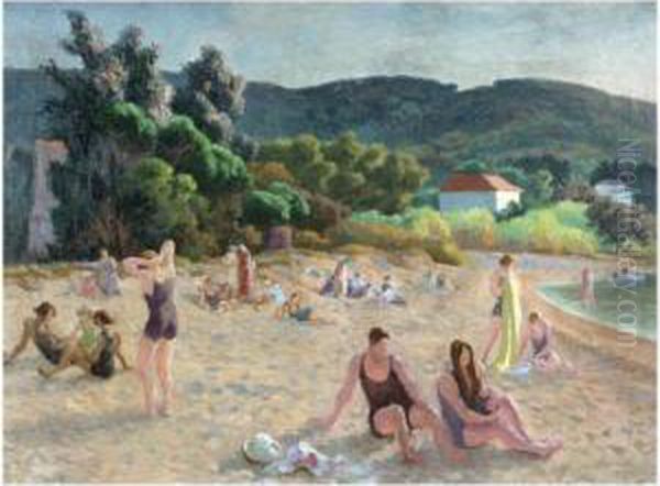 St. Tropez Oil Painting by Roger Eliot Fry